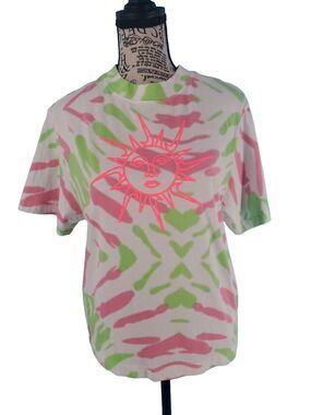 The Nike Tee Xl Juniors Tie Dye Shirt With Neaon Sun Short Sleeve Pullover